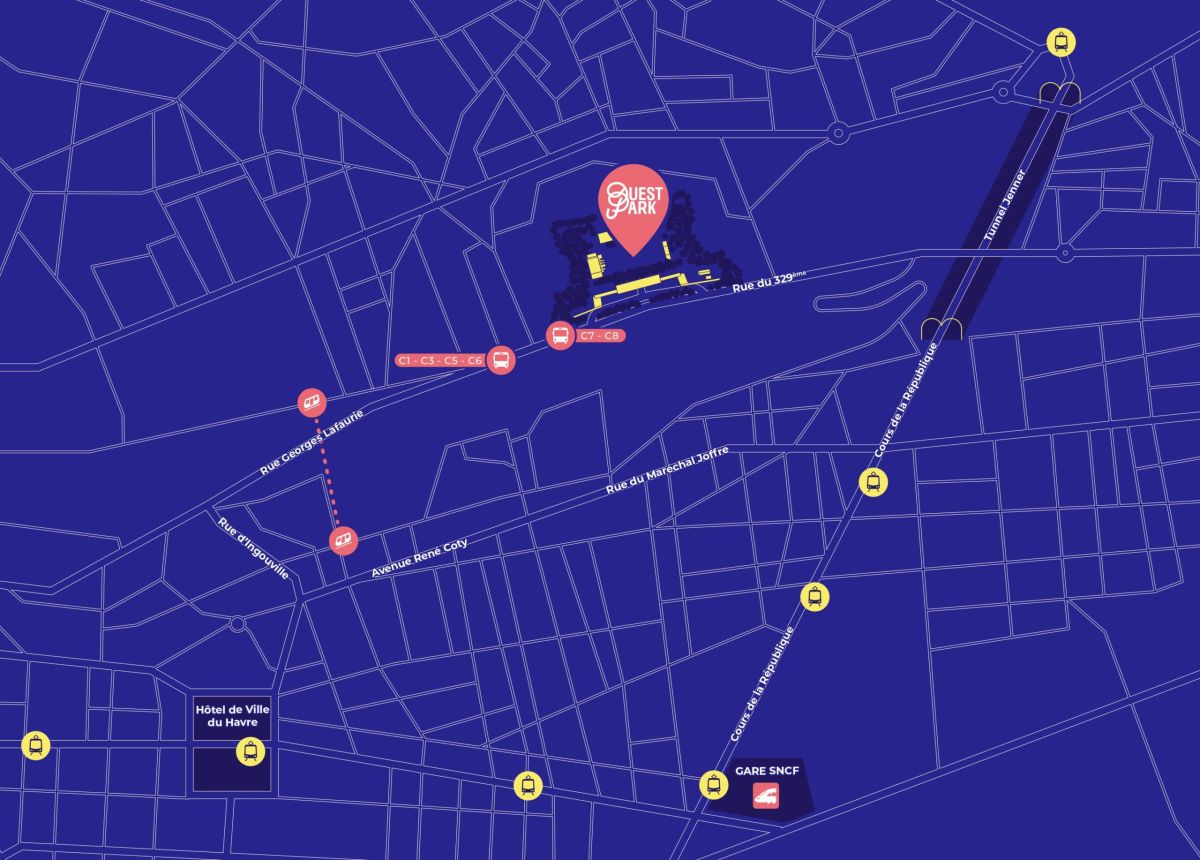 Plan d'accès au festival